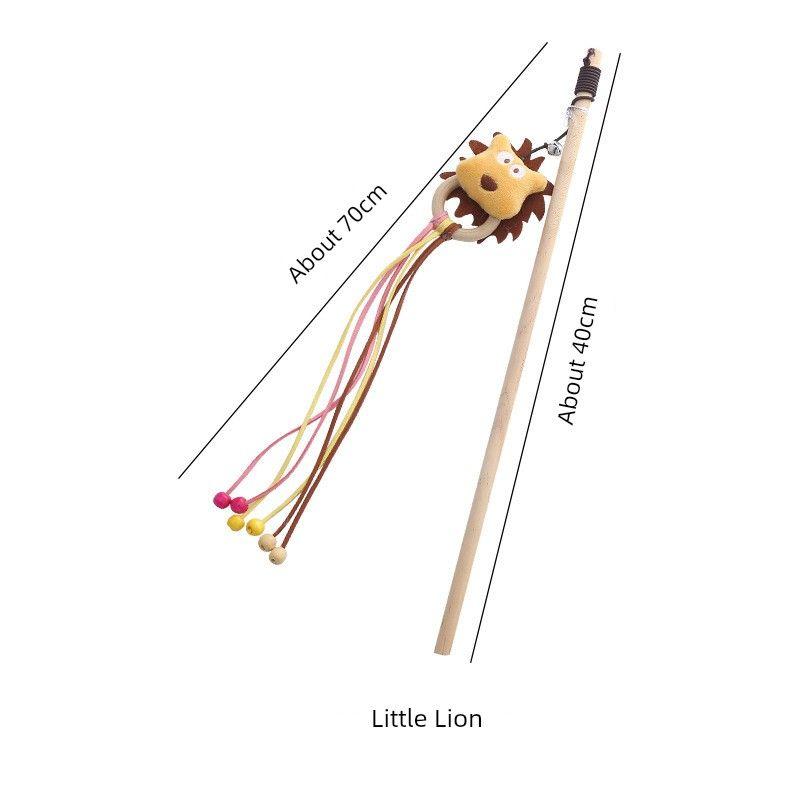 

Cat Toy Cartoon Avatar Pet Toy Cat Teaser Cat Interactive Toy Self-Hi Relieving Stuffy Pet Supplies Little Lion