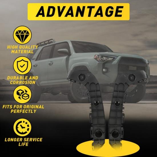 Bumper Retainer For Fit 2014- Passenger Side Toyota 4Runner Front Driver and