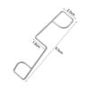 25/50PCS Fence Panel Clip Stainless Steel Fence Panel Wedges Stop Rattling & Enjoy Peace Sliver Garden Tool Accessories