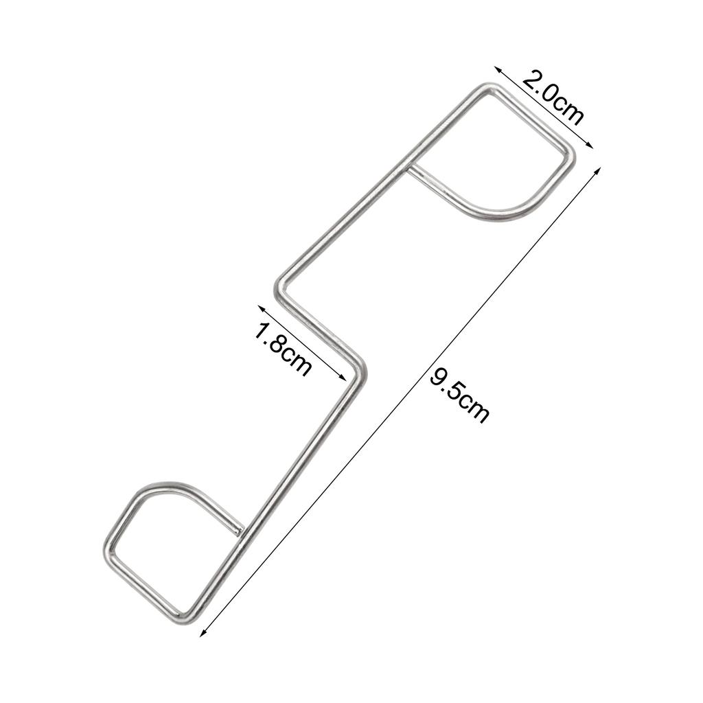 25/50PCS Fence Panel Clip Stainless Steel Fence Panel Wedges Stop Rattling & Enjoy Peace Sliver Garden Tool Accessories