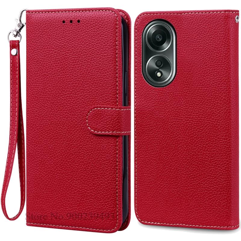 A58 A 58 Case For OPPO A58 Case Silicone Wallet Flip Leather Case For OPPO A58 4G Case Book Cover For OPPO A58 5G Phone Fundas