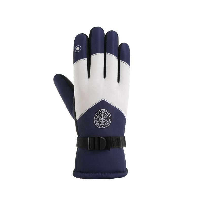 Autumn and Winter Skiing and Cycling Gloves, Outdoor Warm, Windproof and Cold-proof Gloves, Waterproof, Fleece and Thickened Gloves