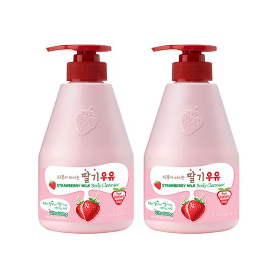 Kwailnara Strawberry Milk Body Cleanser 560g (2-Pack)