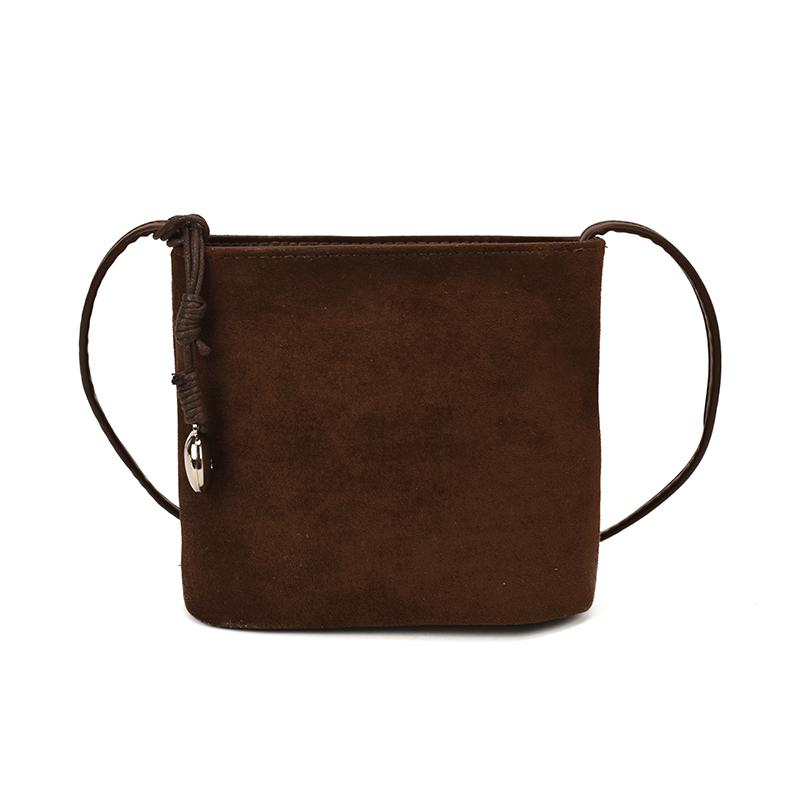 Stylish Design Exquisite Faux Suede Square Shoulder Bags Solid Zipper Persality 2026 Autumn Winter New Armpit Bags for Women