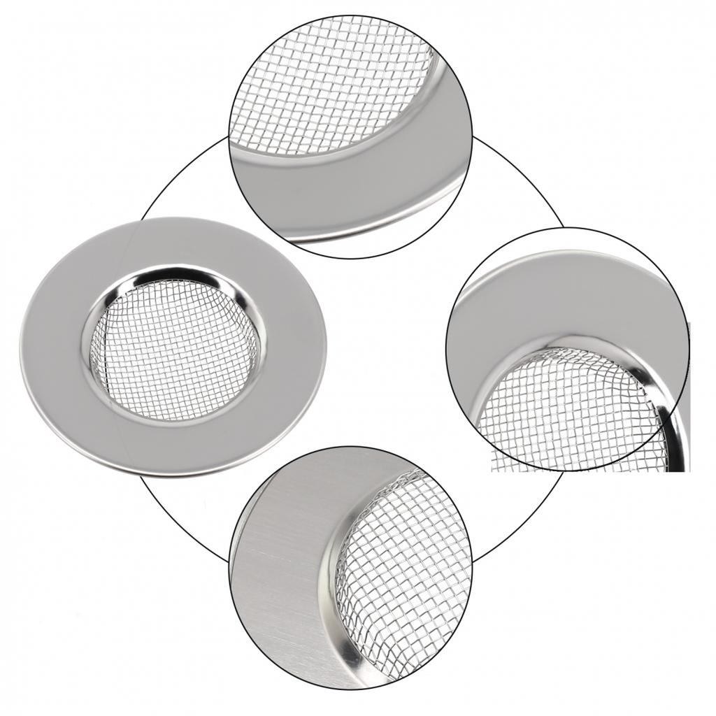 Kjøkkenvask sil av rustfritt stål avløpsplugg dypmasket filter hjemmeverktøy
