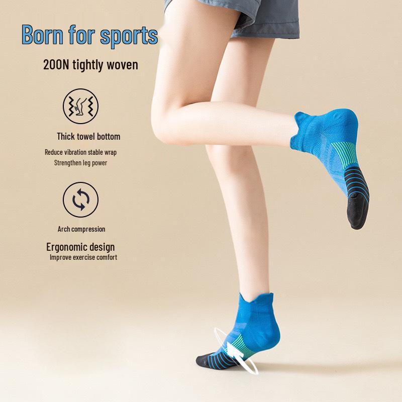 Meikes Antypoślizgowe Oddychające Skarpety Sportowe Męskie - Wygodne Pogrubione Spodnie Frotte Skarpety do Biegania