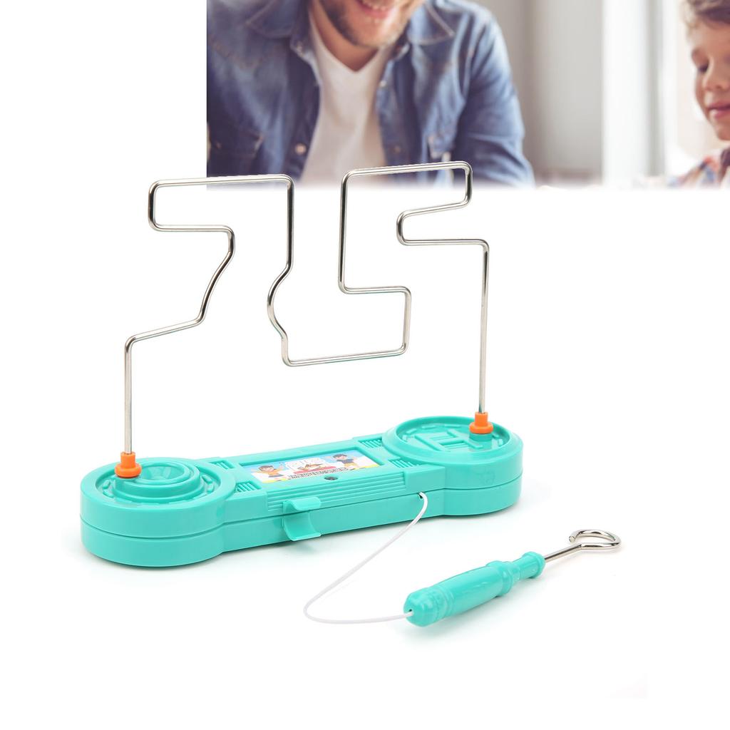 Electric Shock Toy Children Educational Electric Touch Maze Game Science Experiment Toy GiftGreen