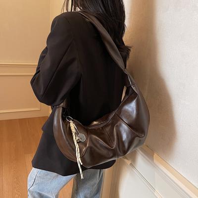 Premium-Tasche Damen neue Mode lässige vielseitige Schultertasche große Kapazität Messenger Knödeltasche