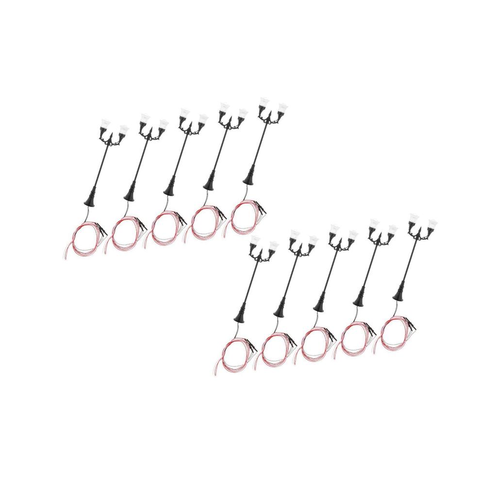 10pcs LED Street Light Railway Lamp 1100 HO Gauge Bright and Energy-Efficient