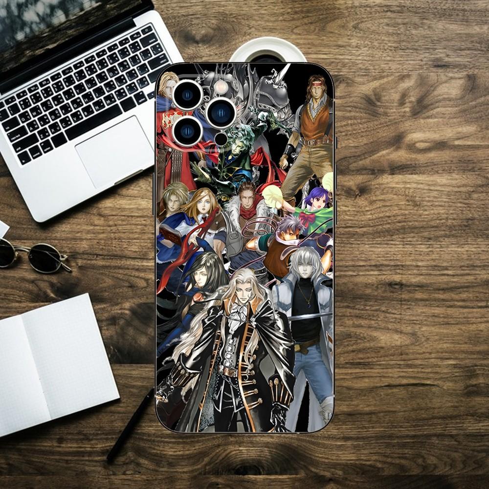 Castlevania Game Phone Case For iPhone 15,14,13,12,11,XS,XR,X,8,7,Pro,Max,Plus,mini Silicone Black Cover