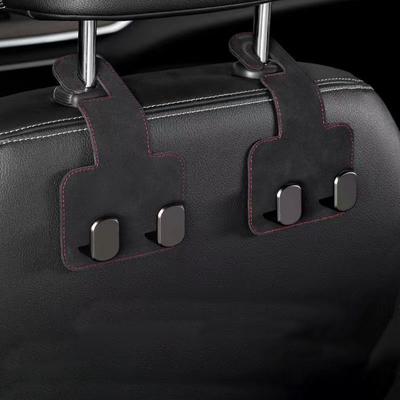 2PCS Upgrade Double Head Hooks Car Rear Seat Hanging Holder Interior Hook Organizer Back Seats Headrest Hanger Hook Car Accessories