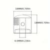 1PC 6MM Metal Dome Sound Guitar Volume Knob Potentiometer Electric Guitar Bass Control Knob Potentiometer Cover Knob Cover
