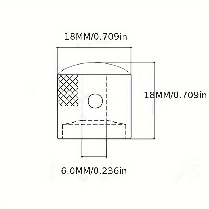 1PC 6MM Metal Dome Sound Guitar Volume Knob Potentiometer Electric Guitar Bass Control Knob Potentiometer Cover Knob Cover