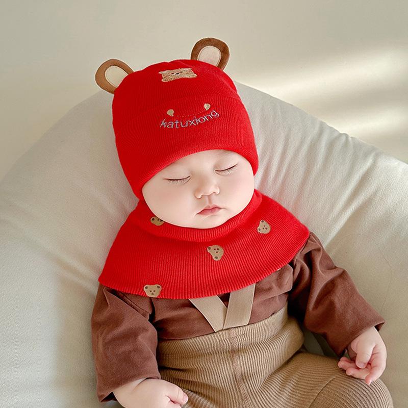 Katu Bear Infant Cotton Pullover Hat for 3-12 Months - Spring/Autumn Boys & Girls