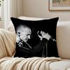 Funda de Cojín Cantante de Rock Chester Bennington Funda de Almohada de Lino Suave para Sofá Cama Decoración de Habitación del Hogar
