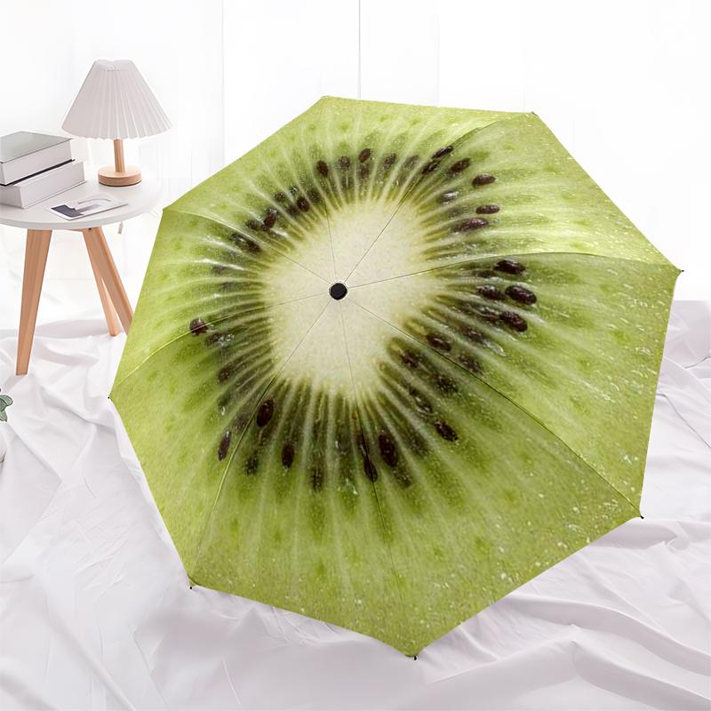 1 PC Automatic Folding Umbrella - Cartoon Pattern, Portable & Foldable Design with 8 Ribs, Christmas Birthday Gifts