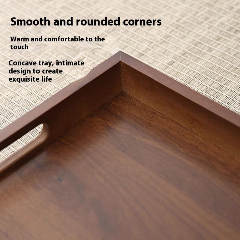 Gianxi Tea Tray Bamboo Tea Tray Tea Set Walnut Tea Table Tea Set Dim Sum Fruit Tray Tea Ceremony Tea Board Chaban Tea Table