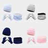 Acrylic Winter Scarf Hat Gloves Set For Skiing And Outdoor Cold Weather Comfort