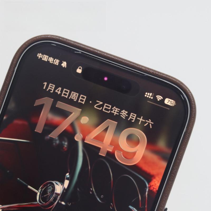 For iPhone 17 16 Pro Max iPhone 15 14 13 Pro Case Magnetic Retro Leather Hard Protection Cover Metal Independent Button Shell