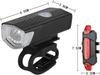 Bike Lights USB Rechargeable Waterproof Bike Headlight Tail Light Set for Men Women Kids Road Mountain Cycling Night Riding