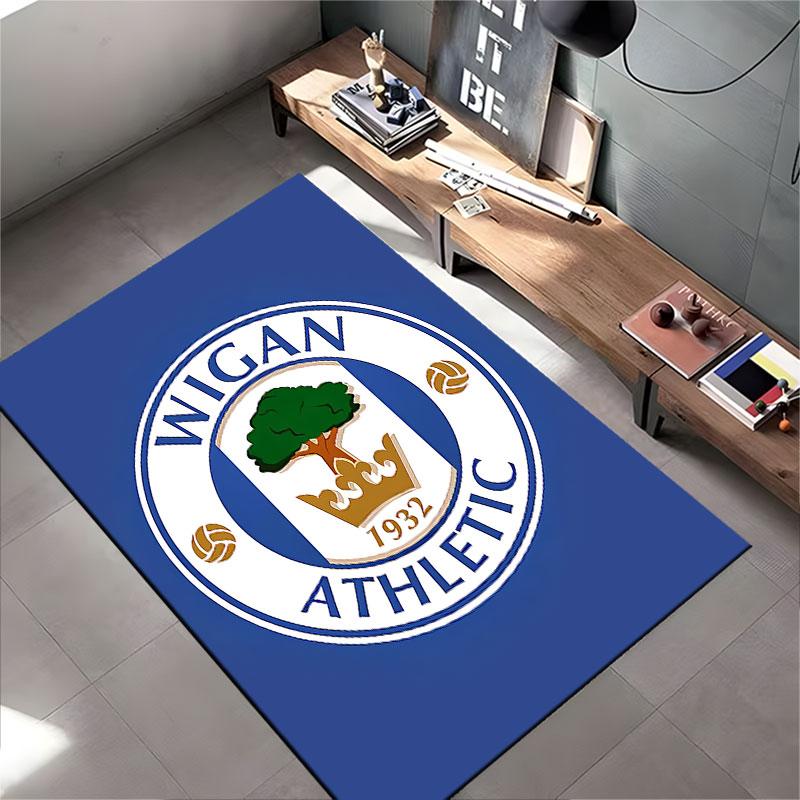 Wigan Athletic Logo Carpet suitable as a non-slip mat for the living room or bedroom sofa