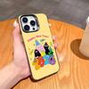 Cute Cartoon B-BarbapapaS Phone Case For iPhone17,16,15,14,13,12,11,Pro,MAX Gray Matte Silicone Black Cover