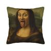 Starry Night Sunflower Mona Lisa Pillow Case Custom Pillow Cover For Living Room Bed Chair Funny Pillowcases
