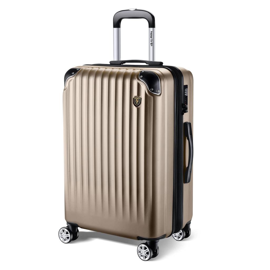 Suitcase Carry Case with Expansion Large Carry Large Zipper Double TSA Overseas Business Trip S [New Trip] Function, Carry-on, Lightweight, S/M/L