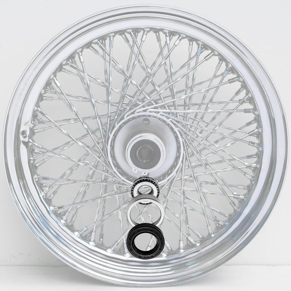 Mofun Radlager und Dichtungssatz Vorne/Hinten Kompatibel mit Harley Softail Dyna Sportster Road King Electra Glide 1973-1999, Ersetzt #9052 und