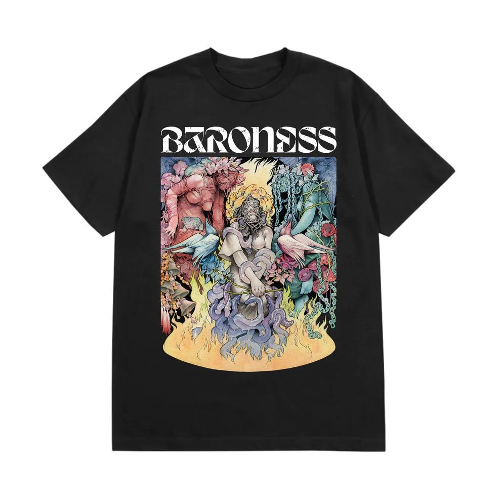 Baroness Band Music Black T-Shirt Cotton Unisex Short Sleeve Unisex T-Shirt XL