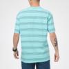 Nike Sportswear Embroidered Logo Striped Loose Knit Sports Short Sleeve T-Shirt Men Tops Blue Green DB6532-307