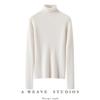 Women's High Neck 100% Pure Cashmere Sweater - Thickened, Slimming, Warm Knit Base Layer