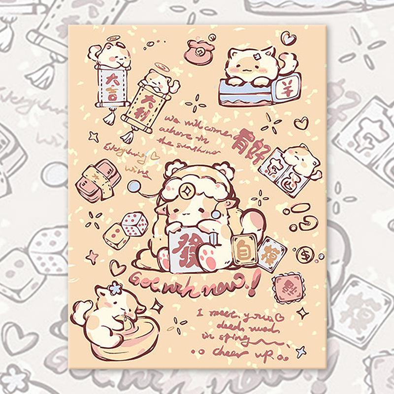 

2025 Набор для рисования акриловыми красками по номерам «Кот»: Ручная цифровая раскраска и рельеф граффити 20*30 cm