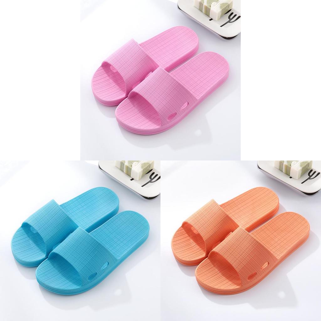 Summer Ladies Indoor Nonslip Pvc House Slippers For Couples Comfortable Shower Footwear