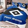 Hamburger SV Printed Bedding Set Custom Name Text 1 Duvet Cover 2 Pillowcases For Bedroom