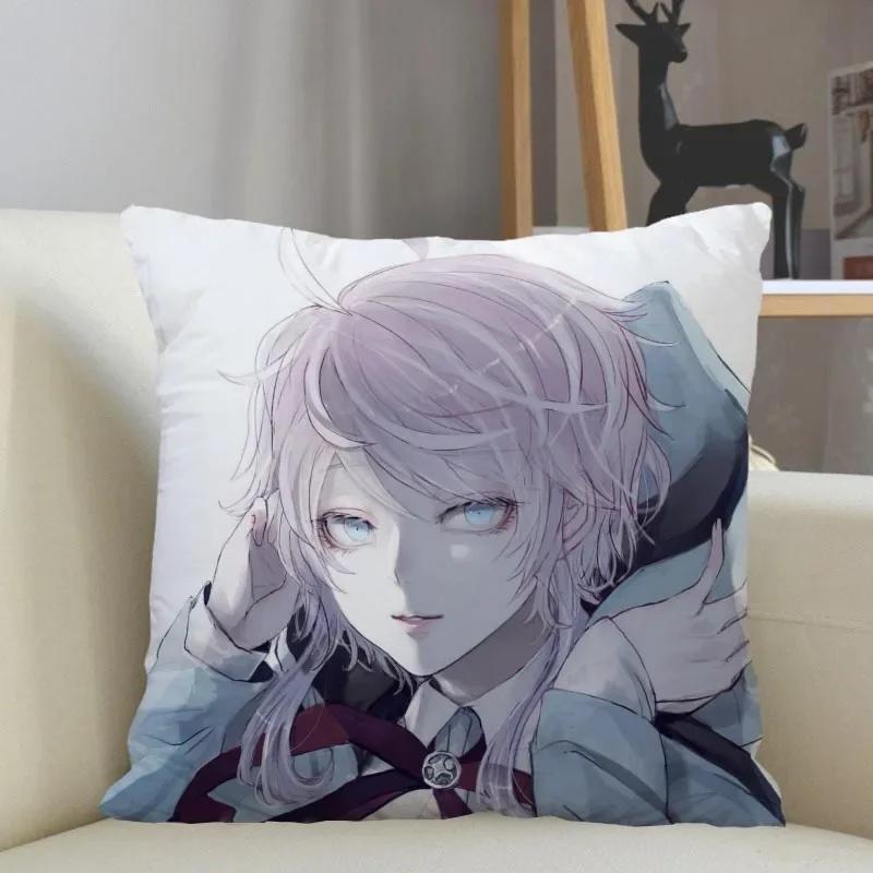 Hypnosis Mic -Division Rap Battle Pillowcase Home Decoration 45x45cm Zipper Square Pillowcase Throw Pillow Cover Drop Shipping