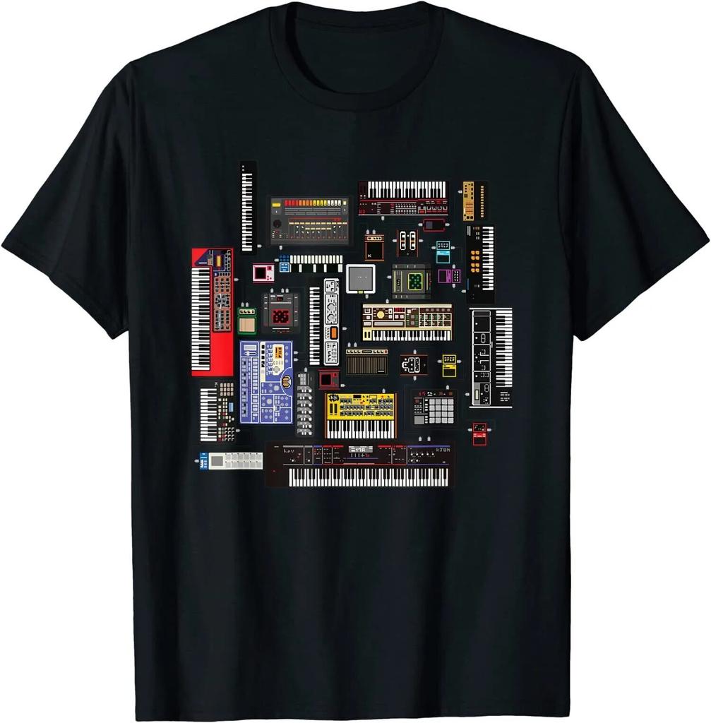 HOT SALE! Analog Modular Synthesizer Music Producer Keyboard S3X T-Shirt S-5XL