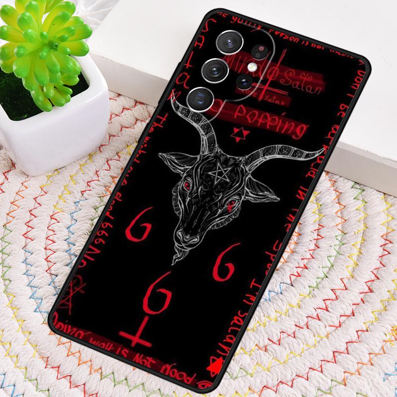 Baphomet Gothic Satan Phone Case for Samsung Galaxy note 10 pro S26 Ultra S23 S24 FE S25 S21 S22 PLUS shockproof Cove
