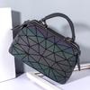 New Luminous Boston Bag Trendy Geometric Diamond Handbag Women's Styling Messenger Bag Bag