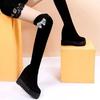 Fashion Women's Long Boots Platform Ladies Knee High Shaft Shoes Thigh Autumn Above Over The Trend 2024 On Offer Hot Footwear Boot Work