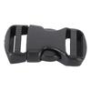 5Pcs Quick Release Buckle Plastic Dual Adjustable Strap Buckles Replacement DIY Craft for Backpack Black