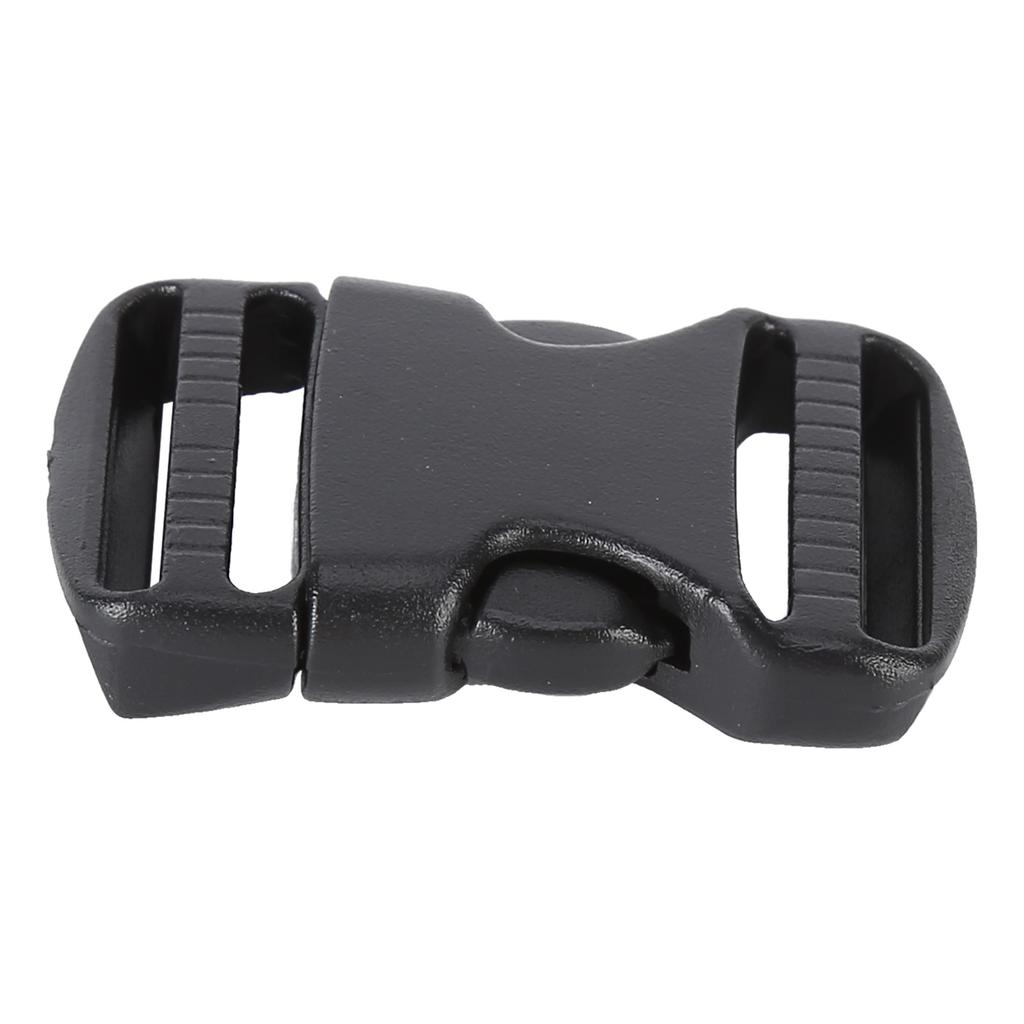 5Pcs Quick Release Buckle Plastic Dual Adjustable Strap Buckles Replacement DIY Craft for Backpack Black