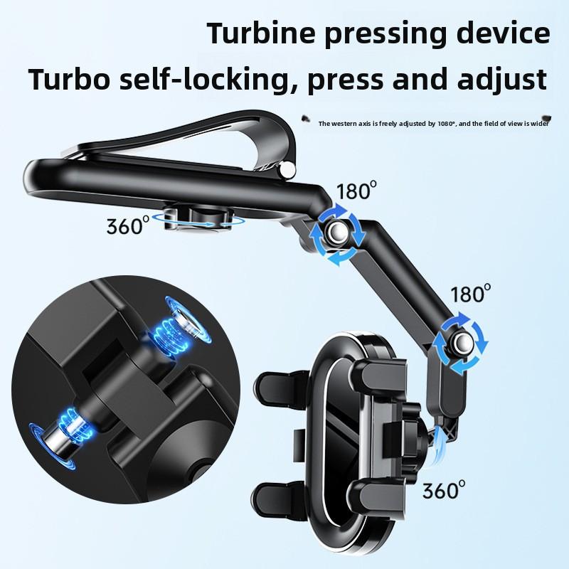 New Adjustable Rotating Sun Visor Navigation Phone Holder, Multifunctional Universal Fixed Mount for In-car Photography