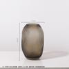 Hand-Blown Frosted Polka Dot Glass Vase