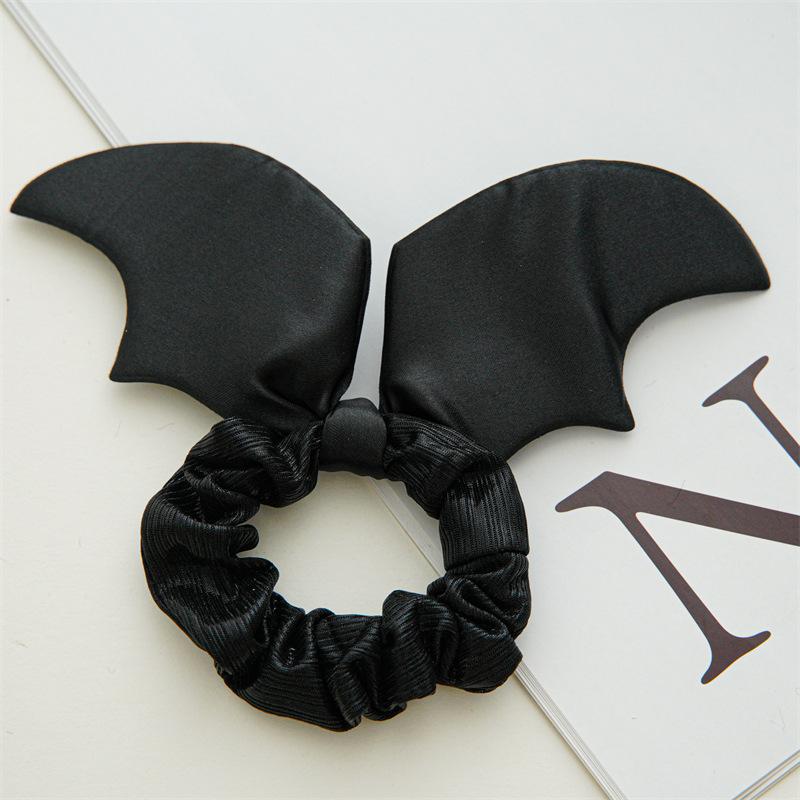 Black Cat Themed Hair Accessories Plush Halloween Styling Tools Cute Animal Ear Hair Ties Party Decorative Headwear