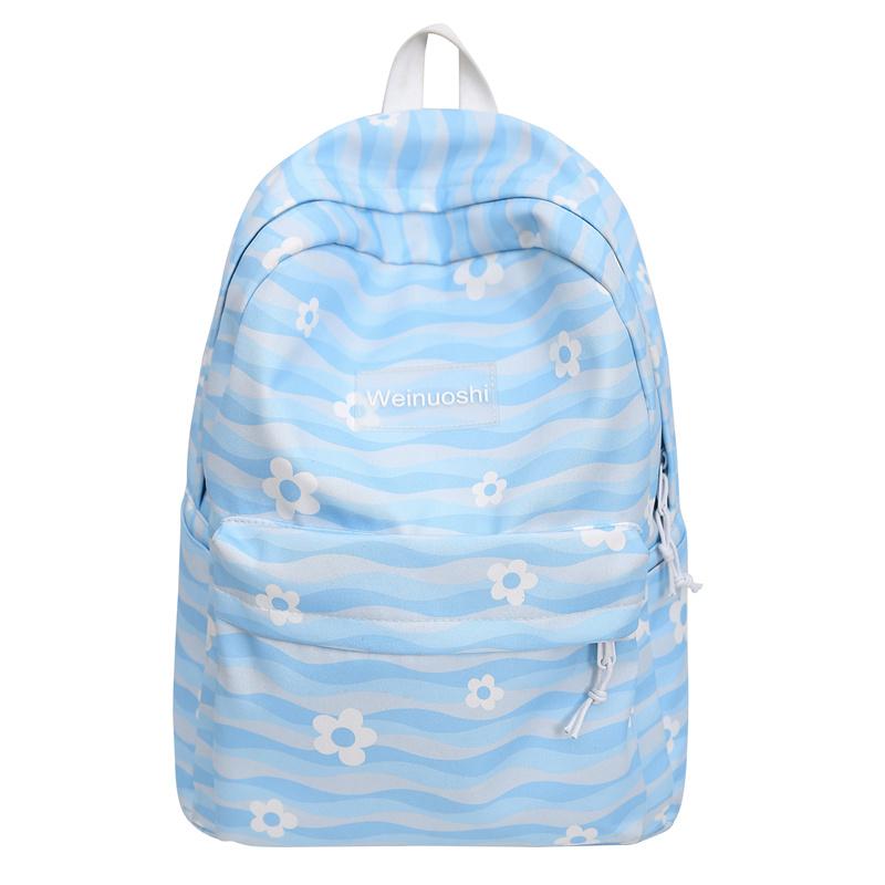 Студенческая школьная сумка с цветочным принтом — фото 21