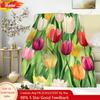 Weiche Tulpenblumen-Kuscheldecke für Damen und Herren Gemütliches Blumenmuster Fleece-Decke für Bett Couch Sofa Ideale Personalisierte Decken