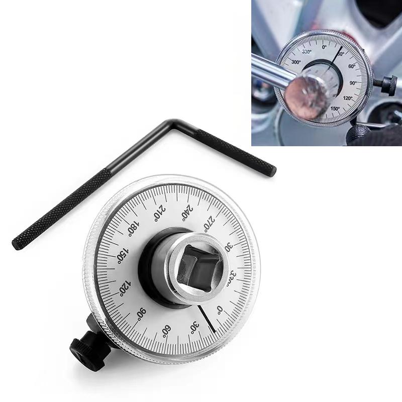 1Set Torque Wrench Torquemeter Dial Hand Tool Auto Service Equipment Garage Calibrated In Degrees Automotive Tools Car Repairing