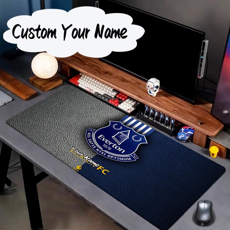 Custom Name Mouse pad Fc Everton Crest Design Mouse pad, Gaming Mouse Pad, keyboard pad, Desk Decor for computer notebook Fan Birthday Gift