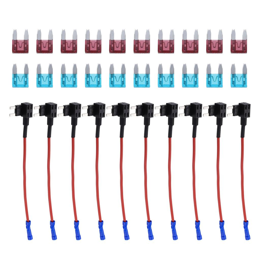 ACROPIX 1 Set of 10 Universal Add Circuit Mini Fuse Tap Holder Adapter